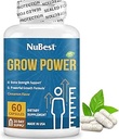 NuBest Grow Power - vápnik doplnok - horčík doplnok s vitamínom D3, B6, zinok, fosfor a multivitamín pre silné kosti, celkové zdravie pre vek 10+ - 1 mesiac dodávky