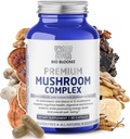 Premium Mushrom Complex Kapsule - Lion Mane Supplement Wellness Formula s Tureckom chvost, Shiitake, Cordyceps, Reishi, Chaga, Maitake - Immune Support Huby Bylinné doplnky - 60