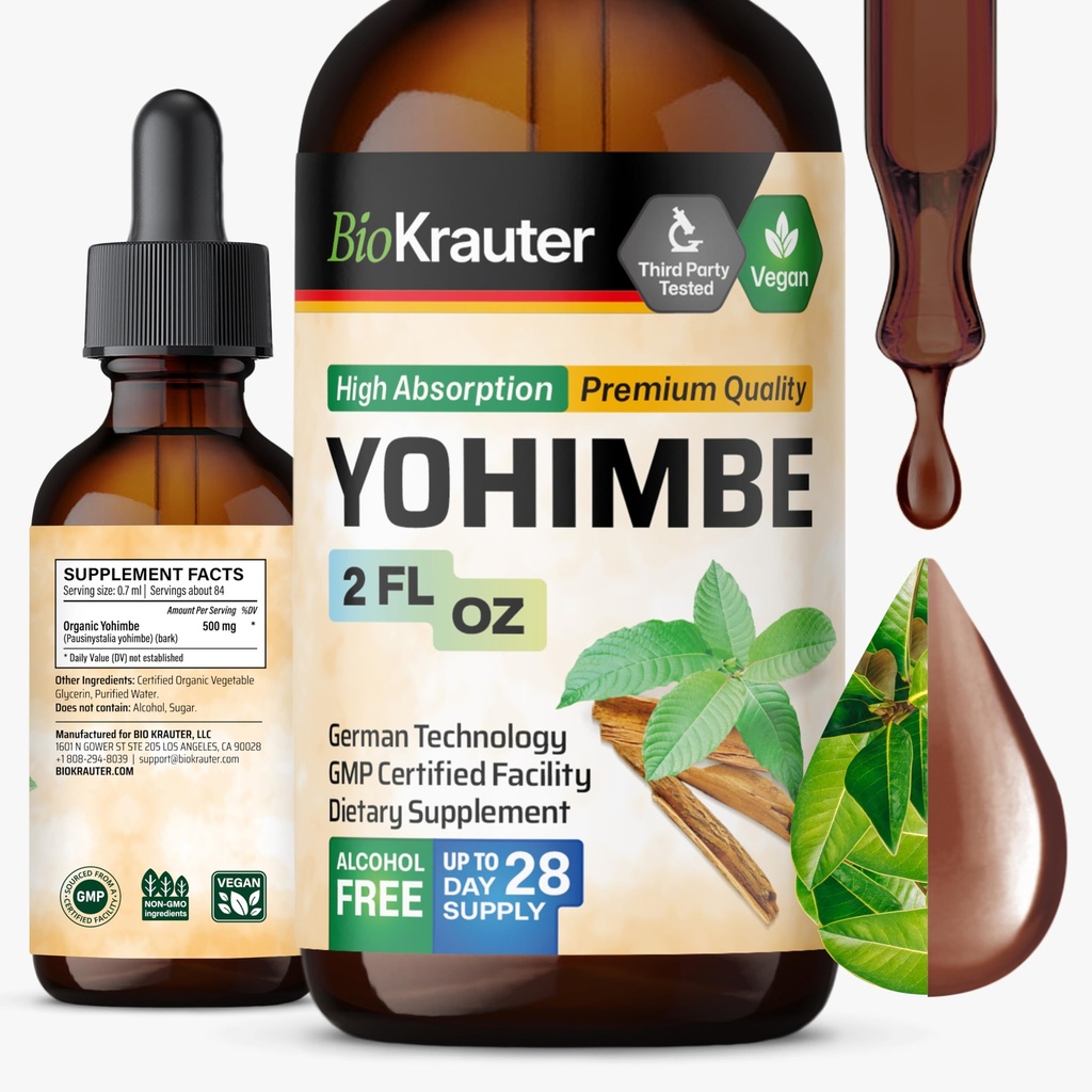 BIO KRAUTER Yohimbine - Vegan Yohimbe doplnky pre mužov a ženy