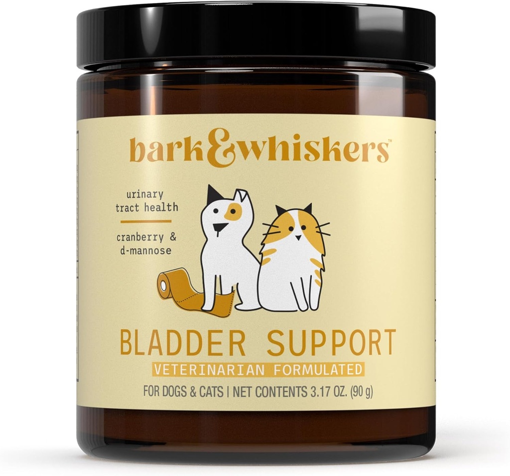 Bark & Whiskers Bladder Support, 3.17 Oz. (90 g), 90 Scoops, Podporuje močové tract Health, s Cranbery & D-Mannose, Vet Formulated, Non-GMO, Dr Mercola