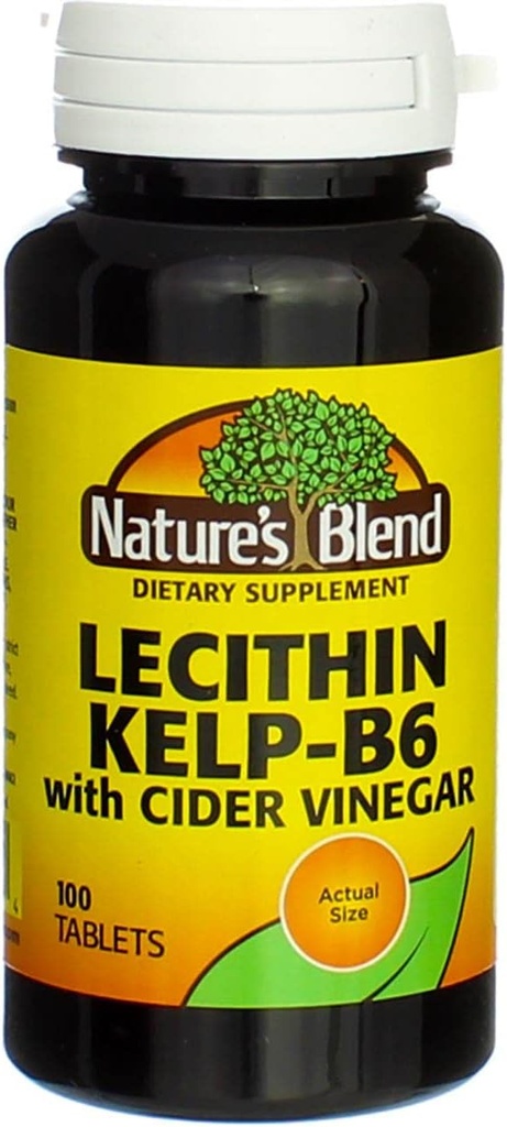 Nature's Blend Lecithin Kelp- B6 s Cider Vinegar 100 Tabs (vzor: 079854600704)