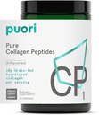Puori Pure Collagen Peptides Powder, unflavred - 10g trávy-Fed Hydrolyzed Bovine kolagén podporuje zdravie kože, vlasov a nechtov sila, bolesť kĺbov a podpora mobility - 30 porcií