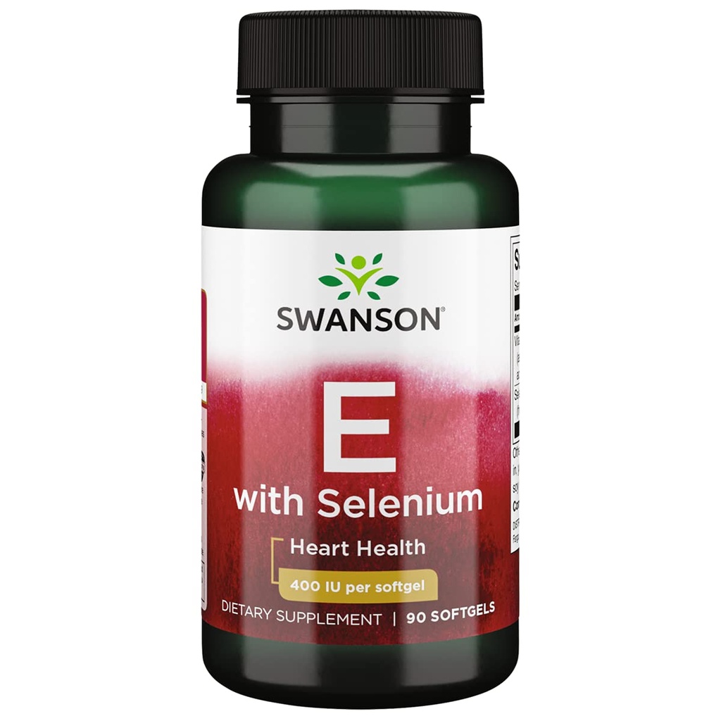 Swanson Vitamín E a selén 90 Sgels