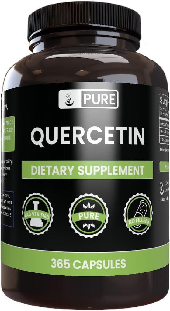 Pure Original Ingredients Quercetin (365 Kapsule) Always Pure, No Aditives Or Fillers, Lab Overified