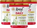 Konsyl Daily Psyllium Fiber, 3 balenia, 360g Gusset taška, lepidlo zadarmo, Non GMO, Keto Friendly, Neochutené, Jednoduché miešanie Fiber