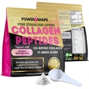 Collagen Peptides 1lb –100% Hydrolyzed Bovine Collagen – Non-GMO, 15g per Serving – Supports Skin, Hair, Joints – New Formula with Vitamin C & Hyaluronic Acid, Unflavored, 16oz