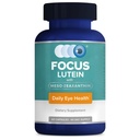 Focus Lutein for Eyes with Meso-Zeaxantin, Eye Vitamin Supplement, 60 Count, 60 Day Supply, Daily Vision Support for Digital Screens, Jasné svetlá, Slnečné svetlo, Vegan and Sugar-Free, Made in USA