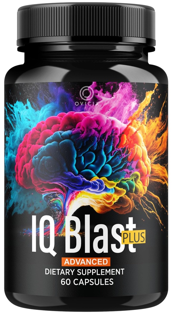 IQ Blast Plus - IQBlast Plus Capsules Support Advanced Formula Reviews, IQBlastPlus Pills Natural Ingredients Memory Support Daily Vitamins for Health and Wellness, 60 Capsules for 1 Month