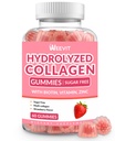 Kolagén Gummy pre ženy, hydrolyzované kolagénové Peptidy Gumičky s biotínom, kolagénové doplnky Gumička s vitamínom B12, C, D, zinok pre vlasy nechty