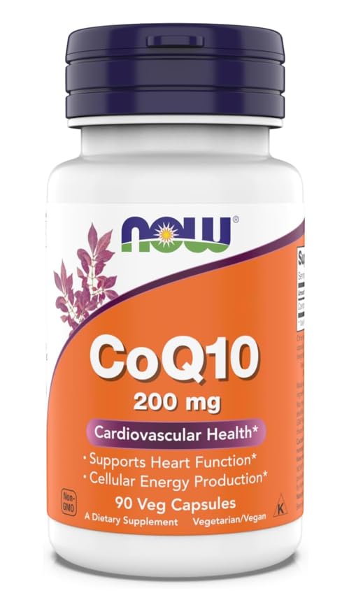 Teraz doplnky - CoQ10 (koenzým Q10), 200 mg, podporuje kardiovaskulárne zdravie*, Kosher, Vegan 90 Vegetariánske kapsuly