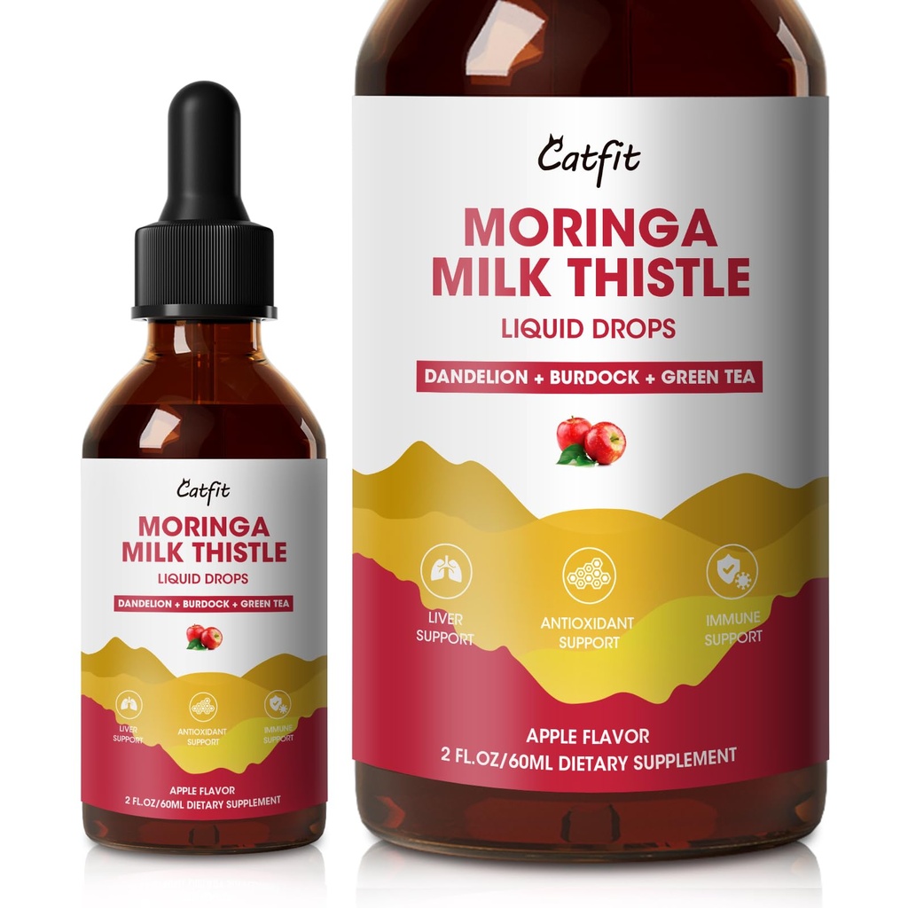 Milk Thitle Liver Detox Drops Apple Flavor 