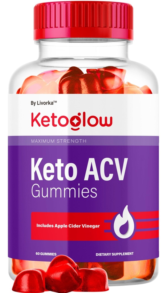 KetoGlow Keto ACV Gummies - Oficiálne Keto Glow Gummies ACV Premium All Natural Gummy 1050mg, Keto Glow Apple Cider Vinegar Advanced Formula, KetoGlow Support Review, 60 Gummy na 1 mesiac