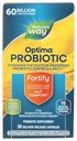 Nature's Way Fortify Optima Probiotic for Adults, 60 miliárd živých kultúr, 15 kmeňov, Gut Comfort*, podporuje Digestive Balance and Immune Health*, Udržujte v chlade, 30 kapsúl (Packaging May Vary)