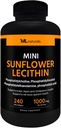 ML Naturals Mini slnečnica Lecitin 240 Softgels. Fosfatidylcholín, fosfatidylinositol, fosfatidylthanolamín, kyselina fosforečná, NSF-Certifikované a cGMP-Compliant