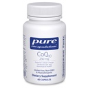 Pure Encapsulations CoQ10-250 mg CoQ10 - Doplnková podpora mozgu* - Podpora mitochondriálnej a bunkovej energie* - Non-GMO & Vegetarian - 60 kapsúl