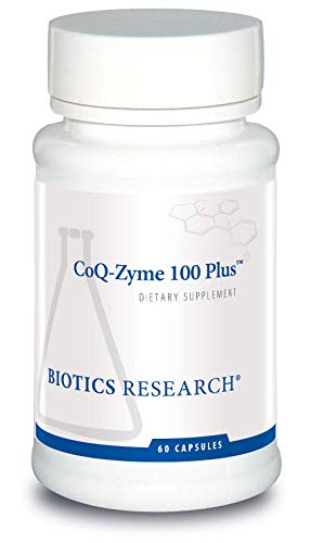 BIOTICS Research Coq Zyme 100 Plus 100 mg Emulsified Co Q10, vysoká absorpcia, pridané B- Complex vitamíny, zdravie srdca, zdravé energetické hladiny 60 kapsúl