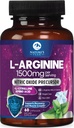 L-arginín komplex - Extra sila Posilňovač oxidu dusnatého - Premium Energy Blend pre Prírodné zdravie srdca a svalovej podpory - Non-GMO, Vyrobené pre mužov a ženy, Fľašové USA - 60 Kapsule
