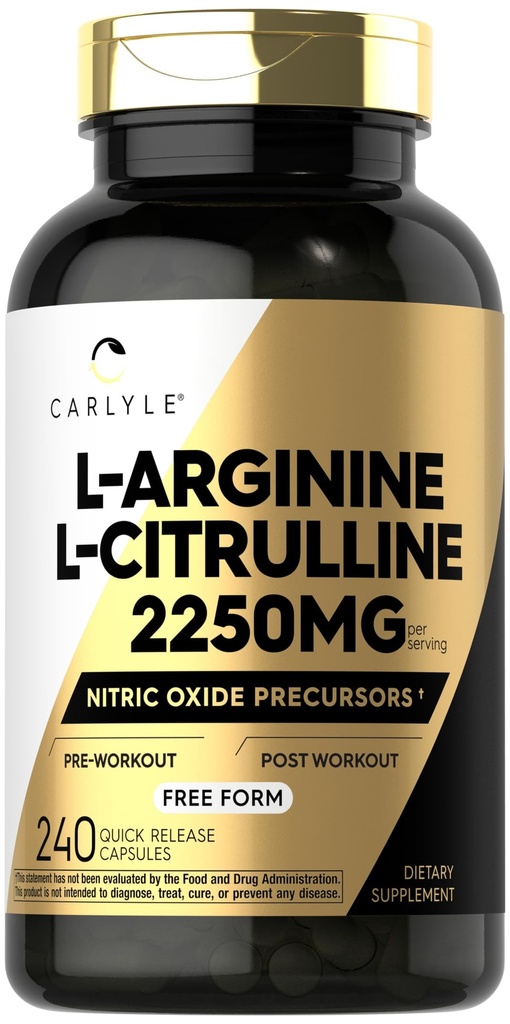 Carlyle L-Arginín L-Citrulín Supplement 