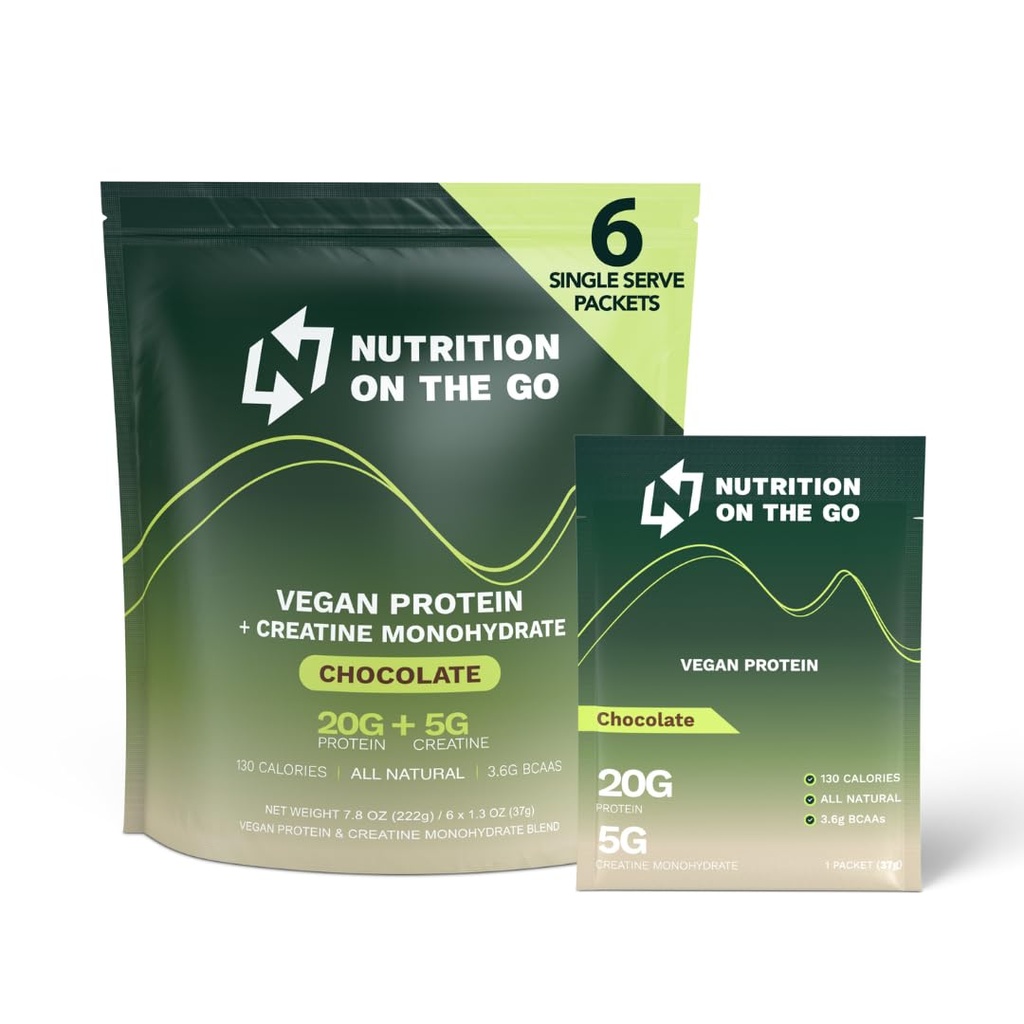 Nutrition On The Go Vegan Protein Powder Pakets with Creatine 