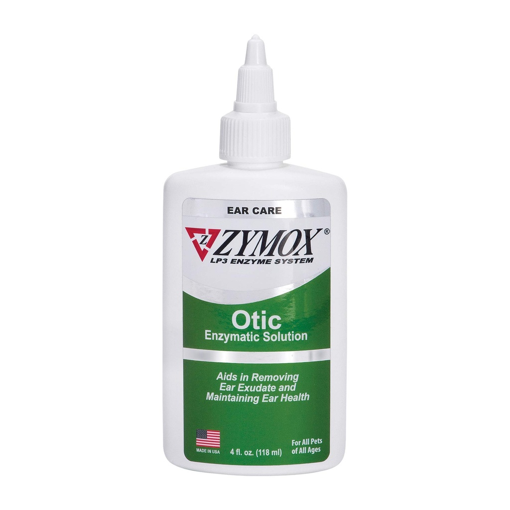 Pet King Brands Zymox Otic Enzymatické riešenie pre psy a mačky na upokojenie ušné infekcie bez hydrokortizónu na úľavu od svrbenia, 4oz