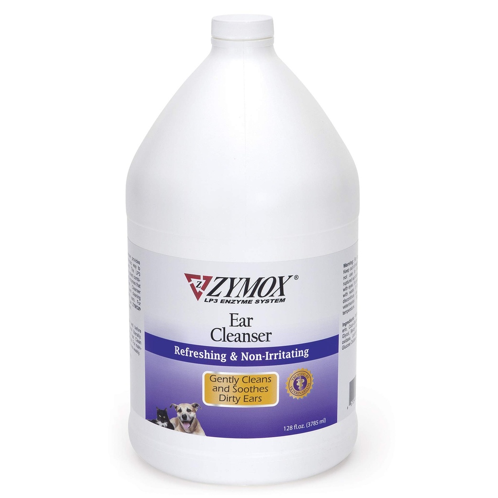 Zymox Ušný čistiaci roztok pre psy a mačky, 1 Gallon