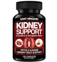 Podpora pre obličky Čistiť detox a opravy -120 Kapsule - Cranberry a Astragalus Root pilulky pre ženy a mužov 