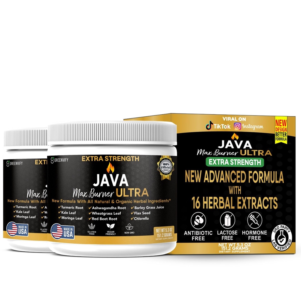 Java Max Burner Ultra extra sila, prírodné a organické bylinné zložky, 5.3 oz (2)