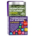 Termogénny Fat Burner Kapsule - Tablety na chudnutie pre ženy a mužov, Apetite Supressant, Metabolizmus Booster - Zelený čaj, extrakt z kávy, Garcinia Cambogia - Diet Pills for Weight Loss - 60 Kapsule