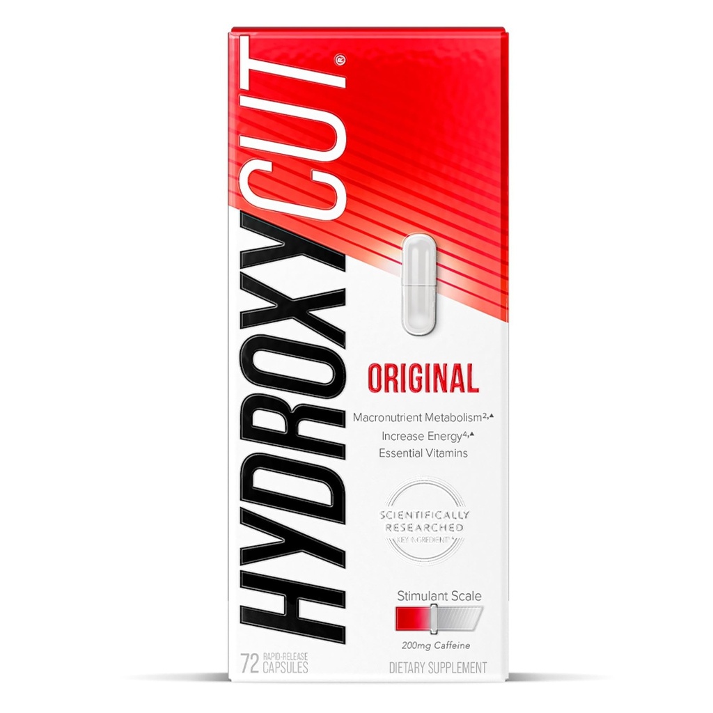 Hydroxycut Original - 72 Rapid-Release Kapsule - 200 mg kofeínu - zvýšenie metabolizmu, spáliť kalórií, zvýšiť energiu - pre ženy a mužov