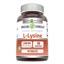 Úžasné vzorce L-lyzín 1000 mg Aminokyseliny tablety doplnok 