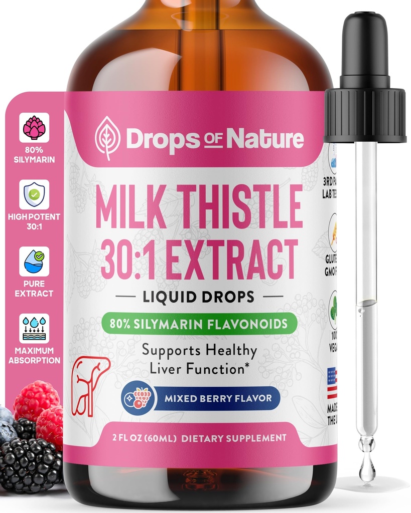 Milk Thitle Drops with 80% Silymarin Flavonoids 