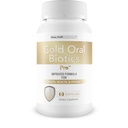 Gold Oral Biotics Pro - Naše najlepšie perorálne zdravotné probiotiká a prebiotiká - Advanced perorálne probiotiká pre ústnu sliznicu zlý dych - 11 kmeň 40 miliárd CFU Probiotické kapsuly - Zubné a zubné probiotiká
