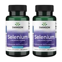 Swanson Selenium (L-Selenometionín) - Bylinné doplnky podporujúce zdravie srdca a prostaty - Môže podporovať imunitný systém a zdravie štítnej žľazy - (300 kapsúl, 100 μg Každý) (2 balenia)