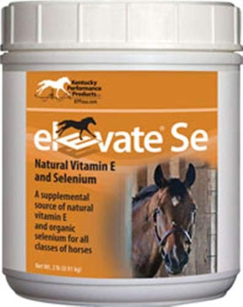 Kentucky Performance Prod Elevate Se Prírodný vitamín E a selén prášok pre kone, 2 libra kontajner