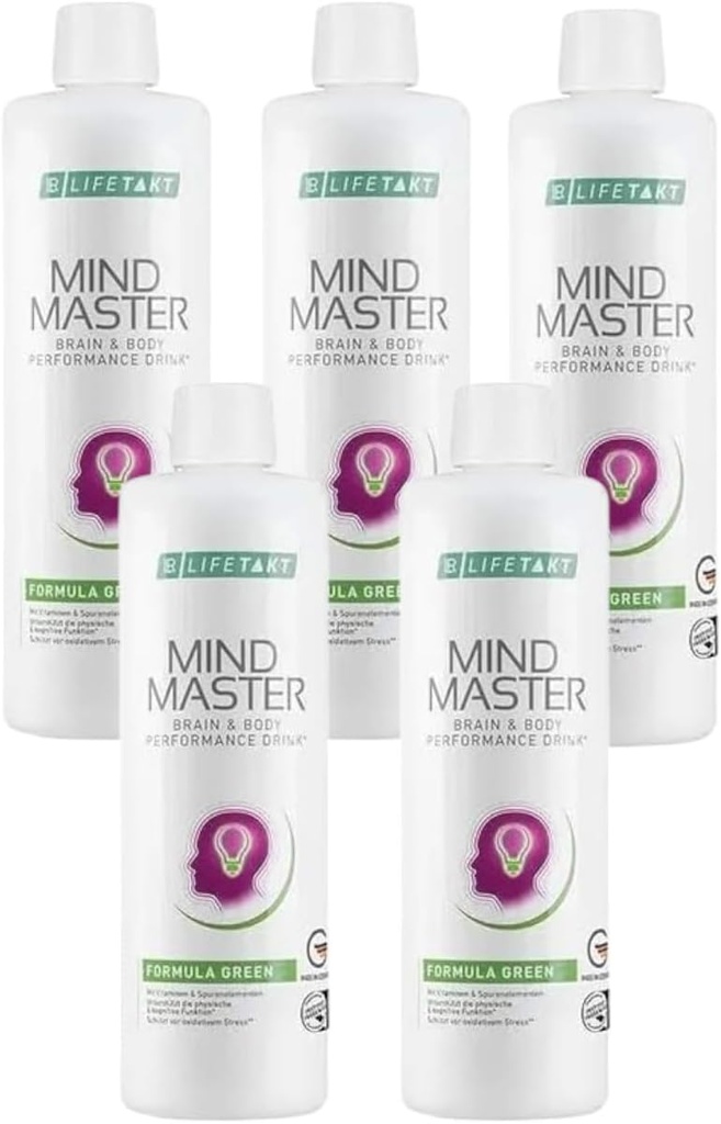 LR Health &Beauty Lifetakt Mind Master Formula Zelená Každý deň prírodná liečba Ženy Sada 5-500 ml./16.9 fl.oz.