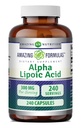 Amazing Formules Alpha Lipoic Acid 300 mg Capsules Supplement 