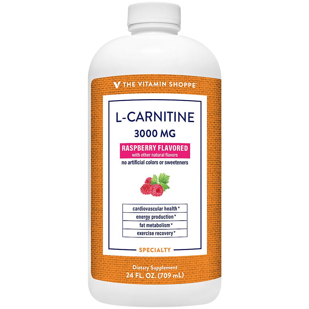 Vitamín Shoppe L-karnitín Tekuté 3000mg - Cardio Performance & Fat Burner 