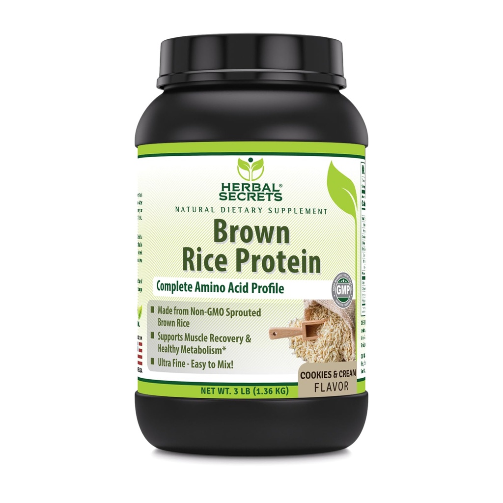 Bylinné Secrets Brown Rice Protein Supplement 3 Lb Powder