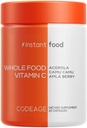 Codeage Whole Food Vitamin C Supplement - Acerola Cherry, Camu Camu, Amla Berry & Rose HIPS Blend - Citrus Bioflavonoids - Instantfood Energy Vitamins - 500mg Vitamin C Pills - Non-GMO - 60 Capsules