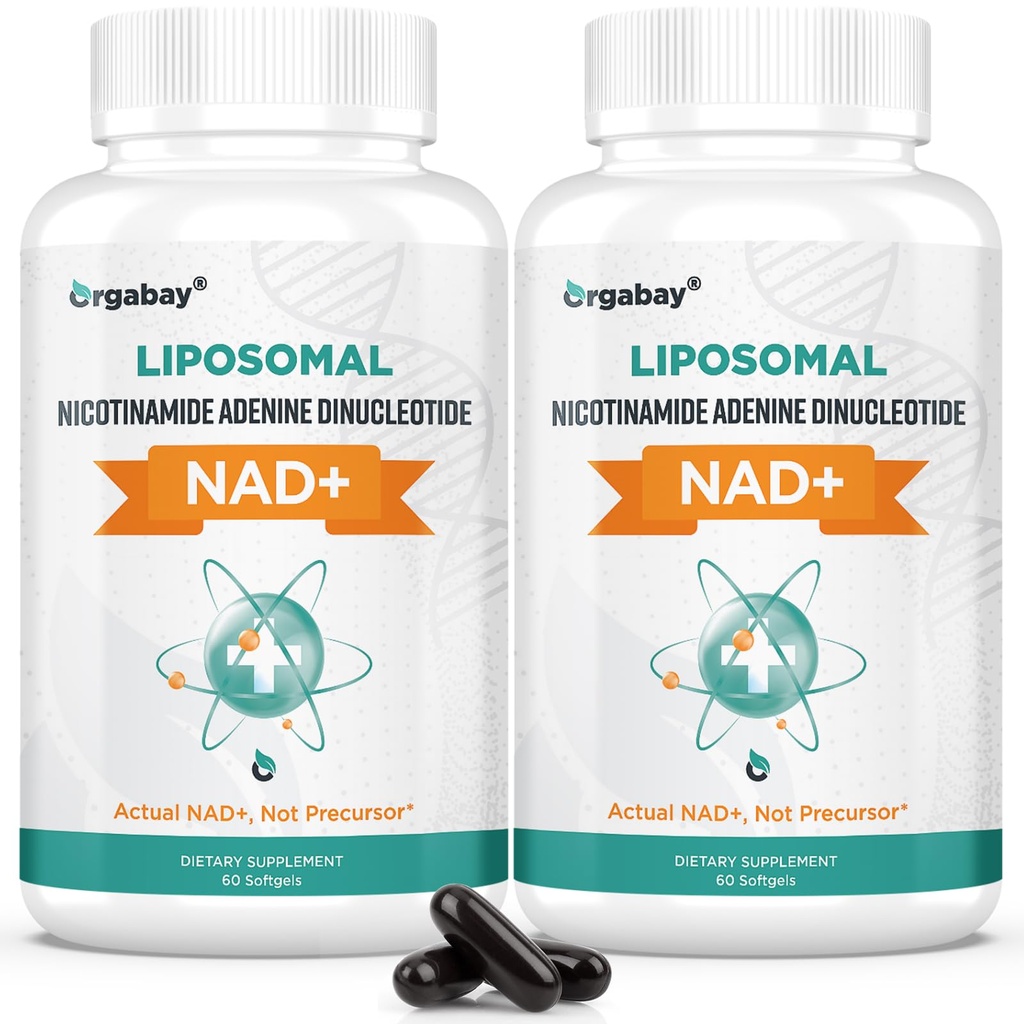 Lipozomálna NAD+ Doplnková dávka 500 mg, vysoká absorpcia, zvýšená hladina NAD+ s TMG 250 mg, skutočná NAD Plus efektívnejšia ako nikotínamid Riboside, podporná bunková energia, zdravá aging 120 Softgels