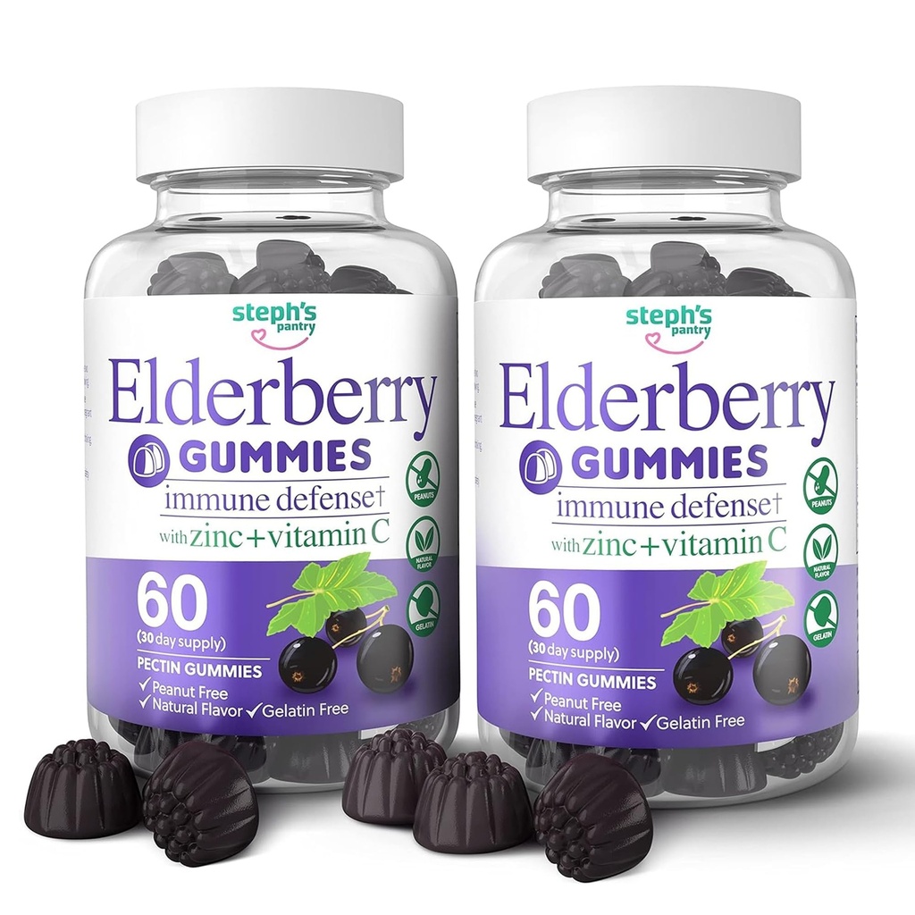 Brusnicové Gummy s vitamínom C a zinkom - Imunitné Booster Brusnicové Gummy pre dospelých a deti - Vegan prírodné zložky obrany Multivitamíny s antioxidant podpora (120 Gummies)