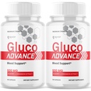 (2 Pack) Gluco Advance Capsules, Official GlucoAdvance Supplement Pills with All Natural Ingredients, Advanced Formula Supplement with Maximum Strength Support Vitamins for Women & Men (120 Capsules)