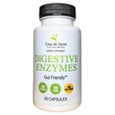 Casa de Sante FODMAP Digestive Enzymes, No High Inulin, Keto Carnivore Intolerance Support, 18 Multi Enzyme Amyláza Hypromelain Lipase Lactase Protease Papain Alpha galaktozidáza, More - No GMO