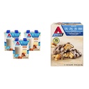 Atkins Energy Shake Krémový karamel s proteínom, bez lepku, 4 gróf [Pack of 3] a karamelová čokoláda Nut Roll Snack Bar, High in Fiber, 2g Sugar, 16 gróf