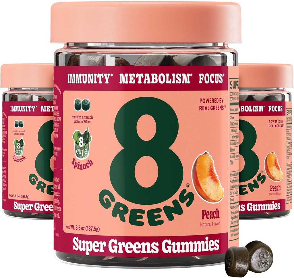 8 Zelené superzelené Gummies 