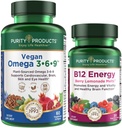Produkty čistoty Bundle - Vegan Omega 3-6-9 + B-12 Energy Melt Omega 3-6-9 (