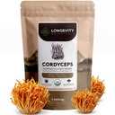 Longevity Botanicals Organic Cordyceps Mushrom Extract Powder 100g 