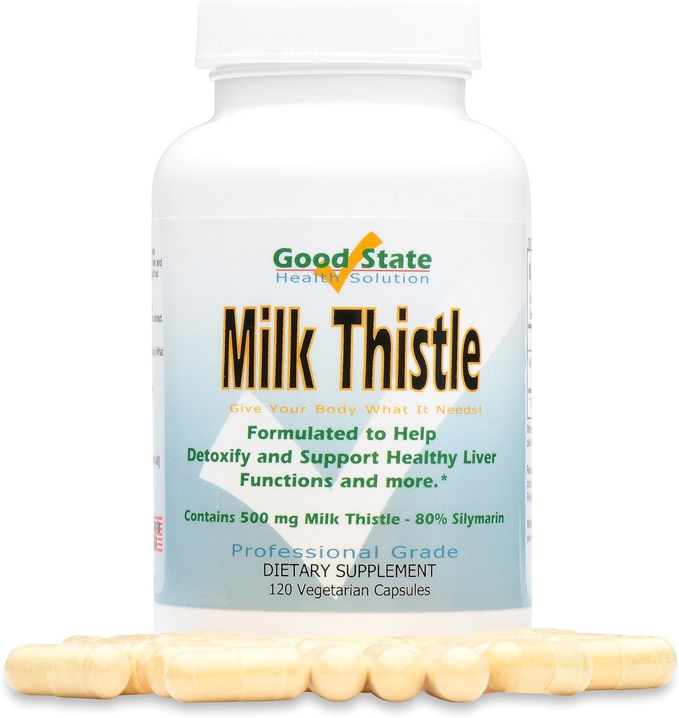Dobrý stav - Milk Thistle Extract - (500 mg) (80% silymarín) (120 veggie kapsúl)