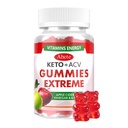 Keto + ACV Gummies Extreme, Apple Cider Vinegar with B12, 60 Count, Dietary Supplement with Vitamins, Energy Support