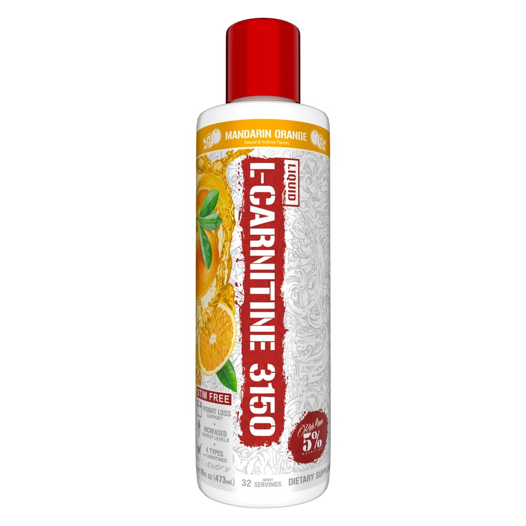 5% Nutrition Rich Piana Liquid L-karnitín 3150 
